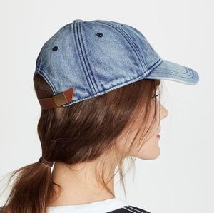 NWOT Madewell Denim Baseball Cap in Naval Wash